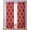 Red, variant on Yellow Morocco Sheer Curtains 84 Inch Length 2 Panels Set for Living Room/Bedroom, Bohemia Nation Abstract Geometric Motifs Kitchen Curtains Grommet Semi-Sheer Curtains Window Treatments 42"x84"x2