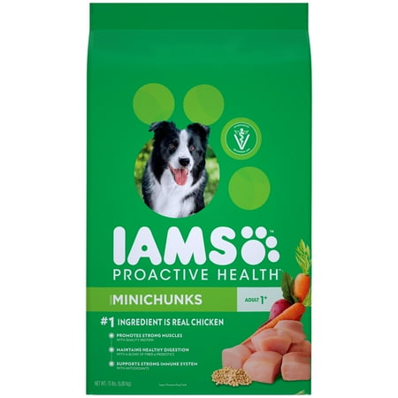 Iams Proactive Health Minichunks Dry Dog Food, Chicken, 15 Lb Iams Proactive Health Minichunks Dry Dog Food, Chicken, 15 Lb