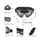 thumbnail image 2 of Gafas Tácticas Goggles estilo Militar, Gafas deportes Malubero Negro Amarillo, 2 of 5