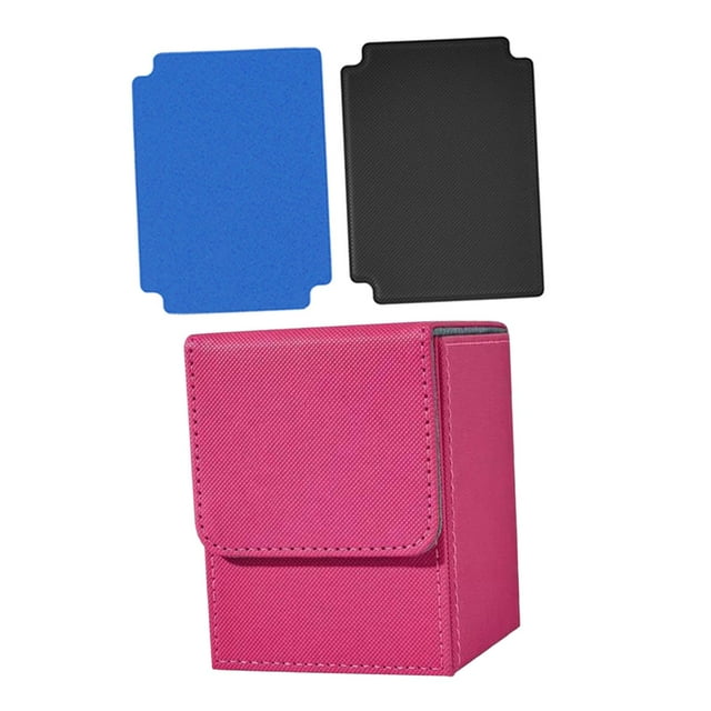 Caja de baraja de cartas coleccionables shamjiam organizador protector estuche de cartas de juego Premium Rosa