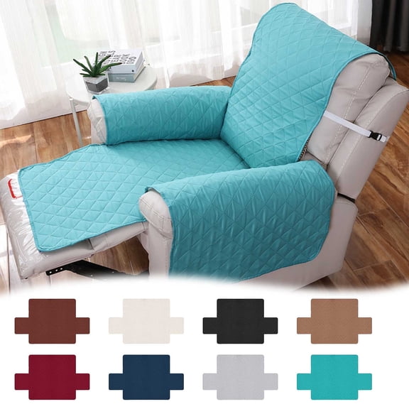 Sofa Cover Knit Pure Color Couch Cover Full Coverage for Recliner and Sofa Pet Friendly All Season Functional Lounger Cover