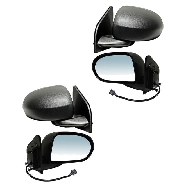 PAR ESPEJOS con base tipo de funcionamiento eléctrico con carcasa - Compatible con Jeep Compass 2007 - 2016 GEN Genérica .