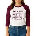 thumbnail image 2 of Joyful Patient Faithful 3/4 Sleeve, 2 of 3