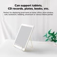 thumbnail image 3 of Plate Stands for Display, Metal Plate Stands Iron Plate Holder Picture Display Stand for Tablet PCs CD Records Books, Book Stands Picture Frame Holders Tabletop Easel Stand, 3 of 7