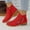 Red, variant on NTACZA Ankle Women Boots Low Heel Red Business Casual Short Low Heel Side Zip Booties Shoes Women 36