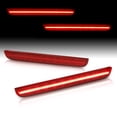 thumbnail image 2 of AJP Distributors Rear Bumper LED Reflector Lights Tail Brake Parking Lamps Pair Red Compatible/Replacement For Dodge Challenger 2015 2016 2017 2018 2019 2020 2021 2022 2023 15 16 17 18 19 20 21 22 23, 2 of 10