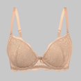 thumbnail image 2 of Sopiago Bras for Women No Underwire Full Coverage Underwire Bras Plus Size Lifting Lace Bra for Heavy Breast Beige,XL, 2 of 7