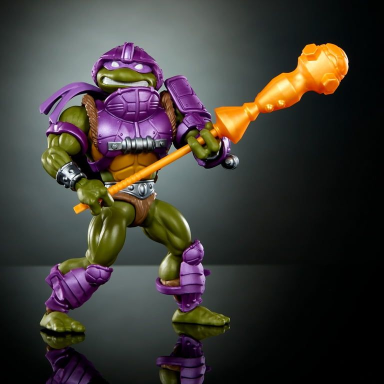 MOTU Origins Donatello Action Figure Toy with Armor, Mini-Comic