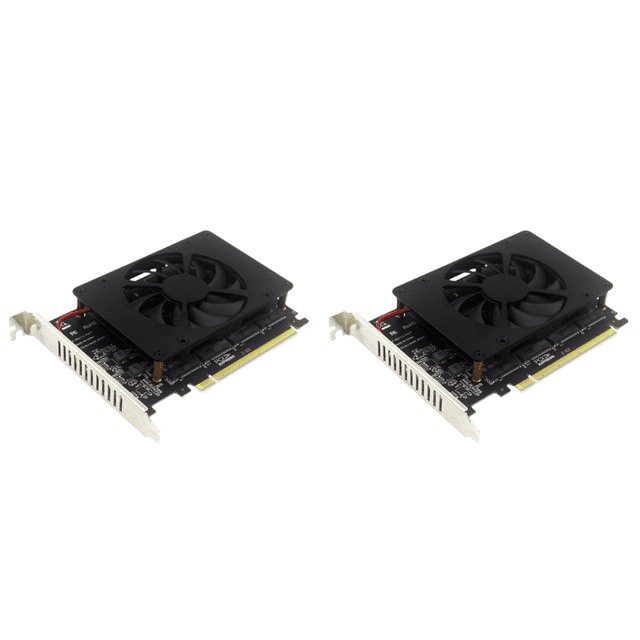 Conmutador PCIe 4.0 X16 4 Discos A Tarjeta Adaptadora M.2 Puertos Con Disipador Calor X 32 Gbps