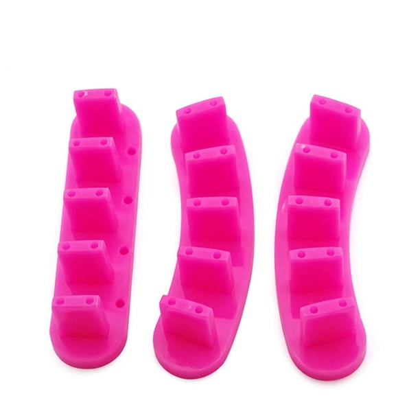 3 unids/set soporte de punta de plástico de alta calidad para uso práctico entrenamiento de uñas arte puntas falsas herramienta de entrenamiento de exhibición