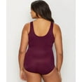 thumbnail image 2 of Plus Size Solid Crossover One-Piece Swimsuit, 2 of 2
