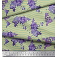 thumbnail image 3 of Soimoi Beige Cotton Cambric Fabric Waves & World Map Print Sewing Fabric Yard 42 Inch Wide, 3 of 3