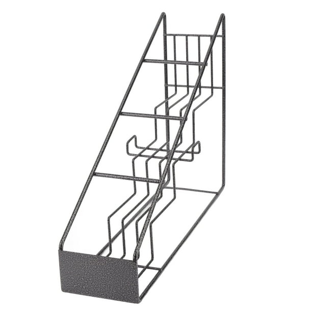 Wire Bottle Holder 4 Compartments Stainless Steel Syrup Bottle Holder