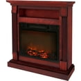 thumbnail image 5 of Cambridge Sienna 34" Freestanding Cherry Mantel Electric Fireplace Heater with Realistic Flame and Log Insert, 5 of 16
