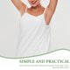 thumbnail image 2 of EeaseMX Toalla de baño de microfibra para mujer adulta, con tirantes, talla única (blanco), 2 of 8