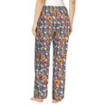 thumbnail image 3 of Daiia Skull sunflower daisy Women's Sleep Pant with Pockets and Drawstring,Pajama Pants-Medium, 3 of 9