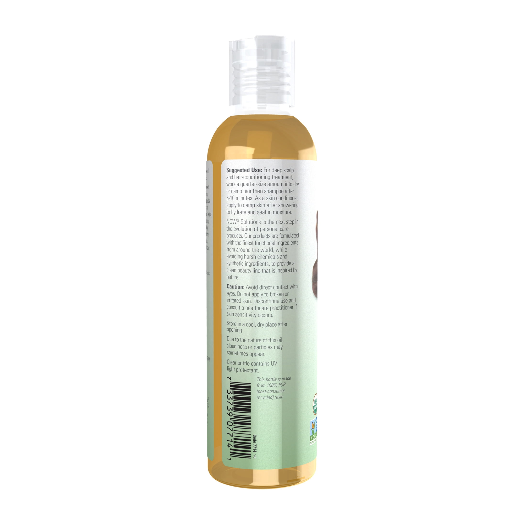 NOW Solutions, Organic Jojoba Oil, Moisturizing Multi-Purpose Oil for Face, Hair and Body, 8-Ounce