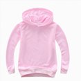 thumbnail image 3 of KPOPLK Teen Boys' Hoodie Sweatshirt with Pocket Long Sleeve Hooded Pullover Casual Plain Active Sweatshirt for Kids 2-14Y Pink Size 5-6 Years, 3 of 4