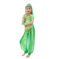 thumbnail image 3 of Hiijoy Big Girls Belly Dance Outfits Performance Sequin Mesh Crop Top Pants Set, Sizes 7-8Y, 3 of 3