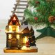 thumbnail image 5 of Añade a tu colección Figuras de Pueblo Musical Trineo de Resina de Pilas de Pueblo Santa Claus y Bell, 5 of 9