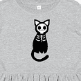 thumbnail image 4 of Inktastic Skeleton Cat Girls Toddler Dress, 4 of 5