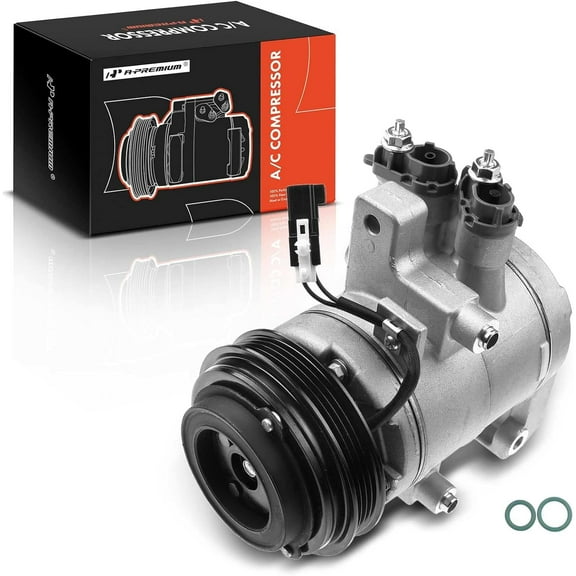 A-Premium AC Compressor with Clutch Compatible with Ford F-150 2015-2017 V8 5.0L Flex