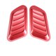 thumbnail image 1 of Etiqueta engomada del coche ABS decorativo flujo de aire entrada capó ventilación cubierta roja, 1 of 10