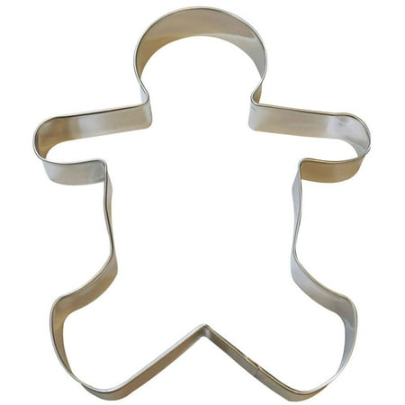 

Gingerbread Boy Stainless Steel Cookie Cutter 8 in B5865 - R&M Heavy Duty