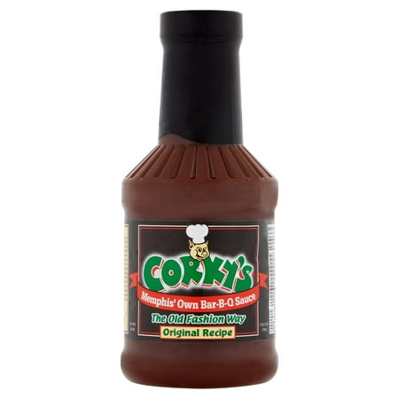 (3 Pack) Corky's Original Recipe Memphis' Own Bar-B-Q Sauce, 18 (Best Rib Mop Sauce Recipe)