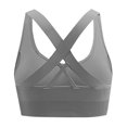 thumbnail image 5 of Rciityk High Support Sports Bras for Women Solid No-Wire Padded Seamless Workout Bras Racerback Bras Yoga Gym Bras, 5 of 7