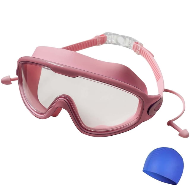 Ohufall Hd Large Frame Waterproof Swim Goggles For Adults Anti Fog Pool Goggles