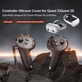 thumbnail image 2 of Controller Grip for Oculus Meta Quest 3S Oculus Quest 3 VR Accessories Grips Cover for VR Touch Controllers Straps Silicone Covers Protector with Non-Slip Thumbstick Covers, 2 of 6