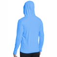 thumbnail image 4 of JoveMarine Mens Long Sleeve Sun Protection - Shirts UPF 50+ Lightweight Zip Up Hoodie Men Breathable UV Resistant Casual Fashion Summer Jacket for Women Men,Sky Blue 4XL, 4 of 6