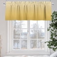 thumbnail image 5 of Ombre Kitchen Valances for Windows Gradient Mustard Yellow Farmhouse Rod Pocket Curtain Valances for Living Room Bedroom Cafe Window Treatment, 1 Panel, 54x18 Inch, 5 of 7