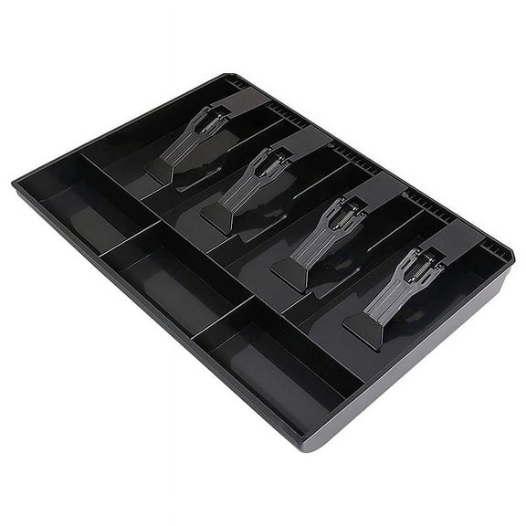 Cash Register Drawer - Tray Replacement 4 Bill/3 Coin Insert Tray,12.6 x 9.6 1.4Inch
