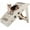 Beige, variant on SONGMY Foldable Pet Dog Stairs with Non-slip Pad, Dark Grey Pet Steps for Indoor Outdoor Use, Dog Ramp for Small Medium Dogs