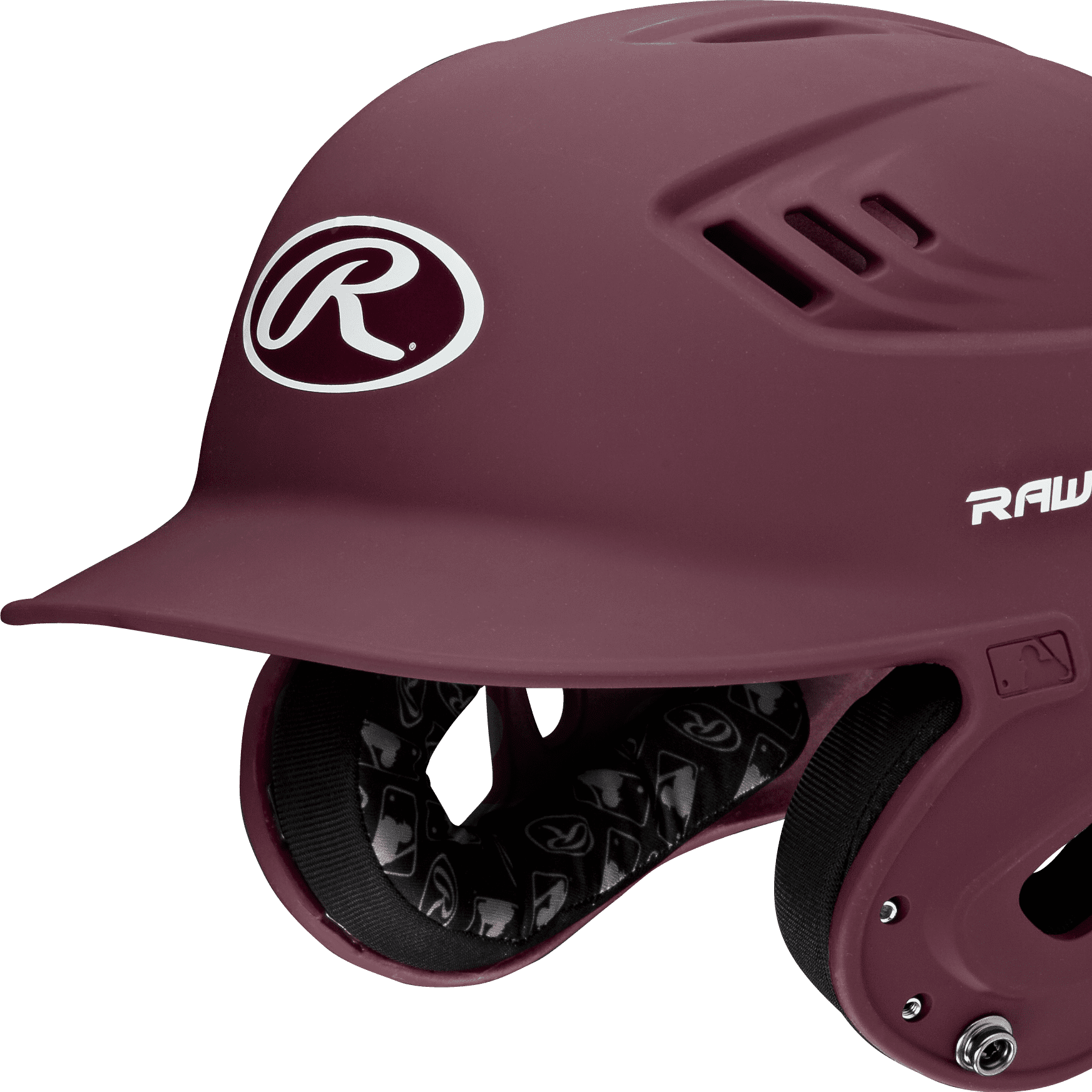 Rawlings R16 Matte Batting Helmet - Junior | Matte Maroon | Junior