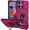 Pink, variant on PT for Motorola Moto G 5G 2026 XT2613V / Moto G 5G 2025 XT2513V / Moto G Play 2026 XT2615V Slide Camera Push Ring Kickstand Hybrid Phone Case Cover - Pink