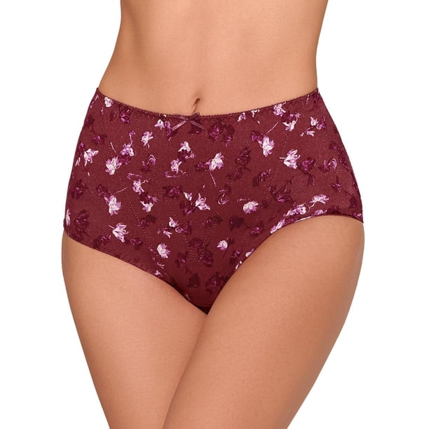 3- Pack panties con refuerzo frontal Ilusión 32155 vino G
