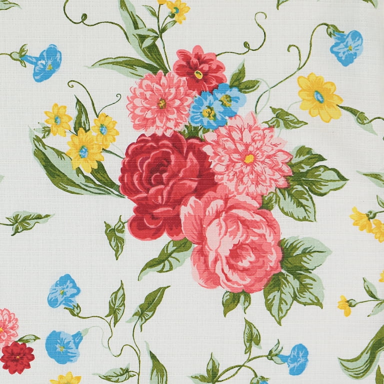 The Pioneer Woman Sweet Rose Textured Light Filtering Curtain