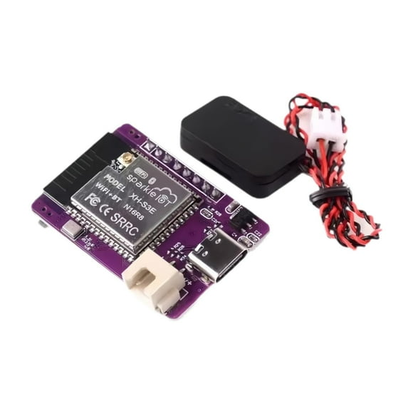 Placa de desarrollo 32 S3 N16R8, fácil de usar, interfaz tipo C, diálogo de voz D AI para aprendizaje automático de electrónica de bricolaje sin pantalla