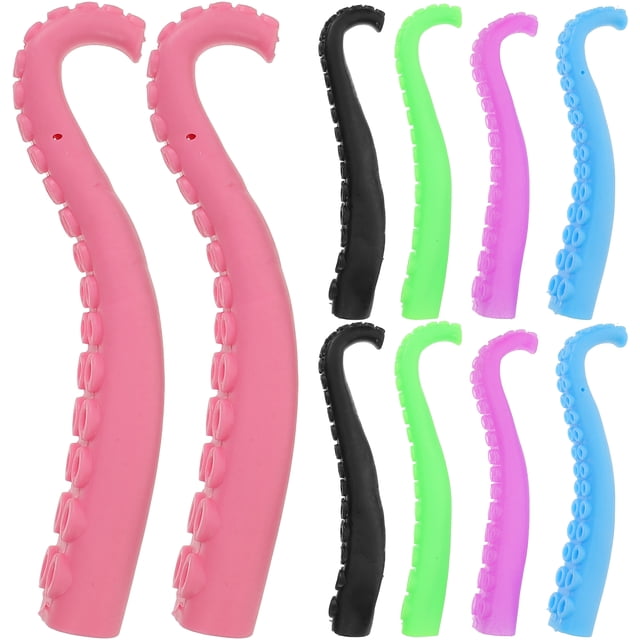 10 piezas juguete plástico con punta de dedo creativo pulpo tentáculo dedo marionetas juguete tentáculo fiesta favores para niños niños (color aleatorio)
