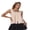 Pink, variant on LMLYSoH Women Tank Top, Sleeveless Tops Square Neck Lace Trim Button Closure Summer Streetwear