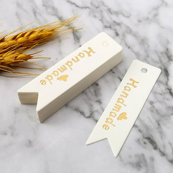 NICEXMAS Handmade Swallowtail Tags White Paper Crafting Decoration Nicexmas 100Pcs
