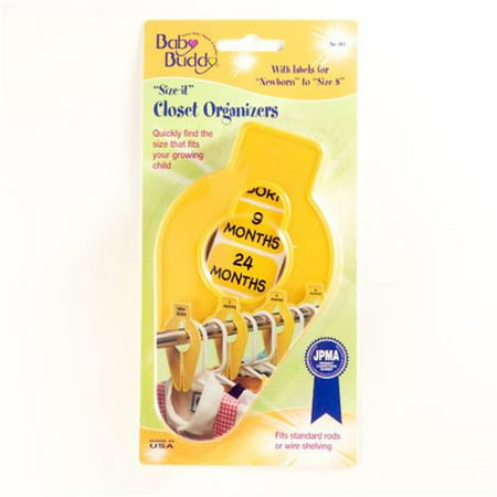 Closet Organizers 5ct Eliminate Morning Stress, Keep Your Growing Child?s Closet Neat & Organized by Arranging Clothes by Size, New Baby New Mom Shower Gift, Incl Newborn to Size 8 Labels, (Best Way To Organize Baby Clothes)