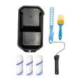 thumbnail image 2 of Flynix Paint Roller Kit Household with Stirring Rod for Walkway Decoration Driveway 4 Inch, 2 of 9