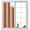 Orange, variant on Sage Green Privacy Window Film, Decorative Frosted Glass Window Film, Farmhouse Wood Grain Vintage Brown Striped Reusable Peel and Stick Static Cling for Home Bathroom Office Glass Door 17.7"x39.3"