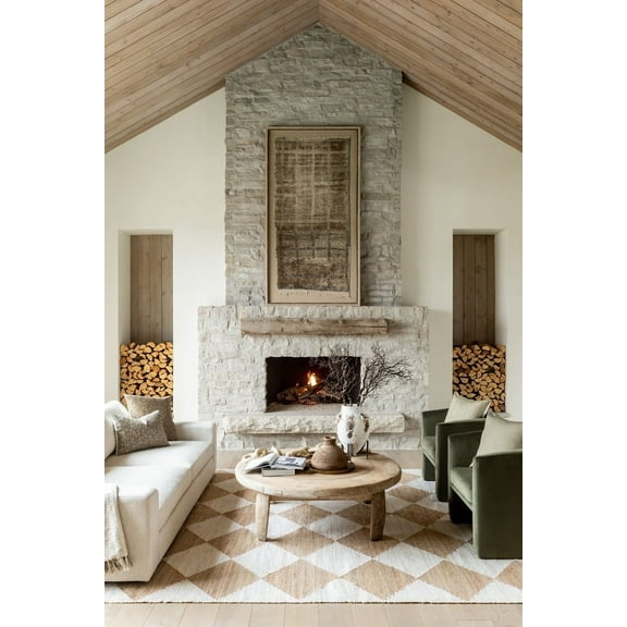 Livabliss x Vivir Antho Modern Area Rug, 5' x 7'6", Wheat, (5' x 8')