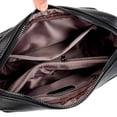 thumbnail image 4 of Bolsa de hombro Bolso casual de cuero genuino Múltiples bolsillos Monedero para teléfono móvil Bolso de ocio para mujer, 4 of 8