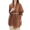 thumbnail image 7 of Lumtrix Women's Shawls and Wraps for Evening Dress Wedding Soft Spring Summer Scarf Solid Color Thin Scaves Khaki One Size, 7 of 7